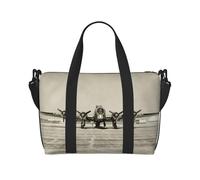 QGGHNISD Airplane Art Crossbody Travel Bag - Water-Resistant Carry-On Handbag, Large Capacity Gym Bag