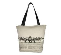 QGGHNISD Airplane Art Women'S Casual Shoulder Tote Bag, Large Capacity Polyester Handbag, Travel Beach Shopping Bag