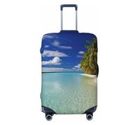 QGGHNISD Aitutaki Lagoon, Cook Islands Luggage Case Protector - Scratch Resistant Elastic Travel Luggage Cover - Fits 18-32 Inch Suitcases XL