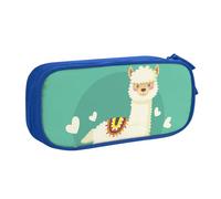 QGGHNISD Alpacas Pencil Bag, Large Capacity Double Layer with Divider Stationery Bag,Zipper Cute Printed Cosmetic Bag for School Office Travelling