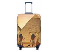 QGGHNISD Ancient Egyptians Luggage Case Protector - Scratch Resistant Elastic Travel Luggage Cover - Fits 18-32 Inch Suitcases S