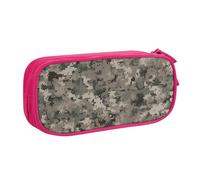 QGGHNISD Army Digital Camouflage Pencil Bag, Large Capacity Double Layer with Divider Stationery Bag,Zipper Cute Printed Cosmetic Bag for School Office Travelling
