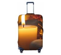 QGGHNISD Aromatic Candle Luggage Case Protector - Scratch Resistant Elastic Travel Luggage Cover - Fits 18-32 Inch Suitcases M