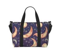 QGGHNISD Beautiful Moon Crossbody Travel Bag - Water-Resistant Carry-On Handbag, Large Capacity Gym Bag