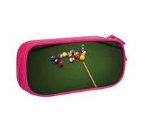 QGGHNISD Billiard Pencil Bag, Large Capacity Double Layer with Divider Stationery Bag,Zipper Cute Printed Cosmetic Bag for School Office Travelling