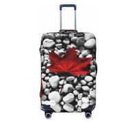 QGGHNISD Canada Flag Wallpapers Luggage Case Protector - Scratch Resistant Elastic Travel Luggage Cover - Fits 18-32 Inch Suitcases L