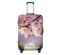 QGGHNISD Cherry Blossom Luggage Case Protector - Scratch Resistant Elastic Travel Luggage Cover - Fits 18-32 Inch Suitcases XL