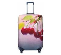 QGGHNISD Cherry Luggage Case Protector - Scratch Resistant Elastic Travel Luggage Cover - Fits 18-32 Inch Suitcases M