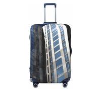 QGGHNISD City Building Luggage Case Protector - Scratch Resistant Elastic Travel Luggage Cover - Fits 18-32 Inch Suitcases L