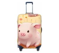 QGGHNISD Colorful Cute Pig Luggage Case Protector - Scratch Resistant Elastic Travel Luggage Cover - Fits 18-32 Inch Suitcases M