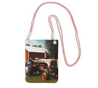 QGGHNISD Company Farm Tractor Crossbody Phone Bag Water-Resistant Large Capacity With Adjustable Strap, Compact Polyester Shoulder Bag