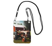 QGGHNISD Company Farm Tractor Crossbody Phone Bag Water-Resistant Large Capacity With Adjustable Strap, Compact Polyester Shoulder Bag