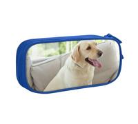 QGGHNISD Cute Labrador Dog Pencil Bag, Large Capacity Double Layer with Divider Stationery Bag,Zipper Cute Printed Cosmetic Bag for School Office Travelling