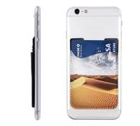 QGGHNISD Desert Phone Case Card Holder, Adhesive Id Credit Card Holder for The Back of Most Smartphones