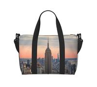 QGGHNISD Empire State Building Crossbody Travel Bag - Water-Resistant Carry-On Handbag, Large Capacity Gym Bag
