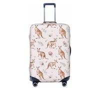 QGGHNISD Funny Cartoon Kangaroo Zoo Luggage Case Protector - Scratch Resistant Elastic Travel Luggage Cover - Fits 18-32 Inch Suitcases M