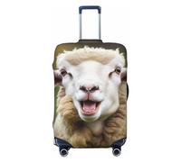 QGGHNISD Funny Naughty Sheep Tongue Cute Animal Luggage Case Protector - Scratch Resistant Elastic Travel Luggage Cover - Fits 18-32 Inch Suitcases XL