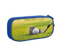 QGGHNISD Golf Pencil Bag, Large Capacity Double Layer with Divider Stationery Bag,Zipper Cute Printed Cosmetic Bag for School Office Travelling