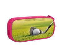QGGHNISD Golf Pencil Bag, Large Capacity Double Layer with Divider Stationery Bag,Zipper Cute Printed Cosmetic Bag for School Office Travelling