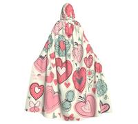 QGGHNISD Happy Mother'S Day Halloween Hooded Cloak For Adults, Long Polyester Cape With Big Hood For Cosplay, Party, Costume