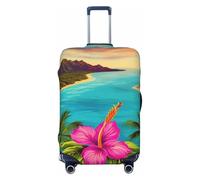 QGGHNISD Hello Hawaii Luggage Case Protector - Scratch Resistant Elastic Travel Luggage Cover - Fits 18-32 Inch Suitcases XL