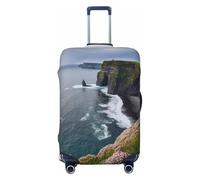 QGGHNISD Ireland Outdoors County Clare The Cliffs Luggage Case Protector - Scratch Resistant Elastic Travel Luggage Cover - Fits 18-32 Inch Suitcases S