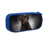 QGGHNISD Labrador Retriever Pencil Bag, Large Capacity Double Layer with Divider Stationery Bag,Zipper Cute Printed Cosmetic Bag for School Office Travelling