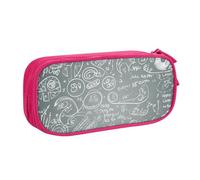 QGGHNISD Math Question Pencil Bag, Large Capacity Double Layer with Divider Stationery Bag,Zipper Cute Printed Cosmetic Bag for School Office Travelling
