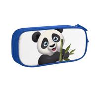 QGGHNISD Naughty Panda Pencil Bag, Large Capacity Double Layer with Divider Stationery Bag,Zipper Cute Printed Cosmetic Bag for School Office Travelling