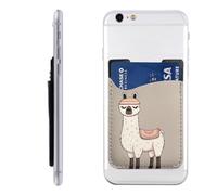 QGGHNISD No Drama Llama Phone Case Card Holder, Adhesive Id Credit Card Holder for The Back of Most Smartphones