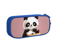 QGGHNISD Panda Cake Pencil Bag, Large Capacity Double Layer with Divider Stationery Bag,Zipper Cute Printed Cosmetic Bag for School Office Travelling