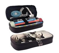 QGGHNISD South Africa Animal Leather Pencil Case, Large Capacity Durable Pencil Box, Student Stationery Bag, Suitable for Stationery/Cosmetics/Small Items