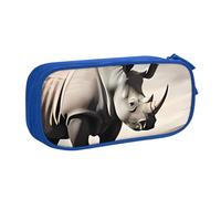 QGGHNISD South Africa Animal Pencil Bag, Large Capacity Double Layer with Divider Stationery Bag,Zipper Cute Printed Cosmetic Bag for School Office Travelling