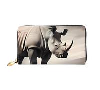 QGGHNISD South Africa Animal Women's Long Leather Wallet with Zipper, Card Slots, Cash Pocket, Clutch Purse