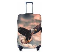 QGGHNISD The Eagle Flies Bravely in The Sky Luggage Case Protector - Scratch Resistant Elastic Travel Luggage Cover - Fits 18-32 Inch Suitcases L