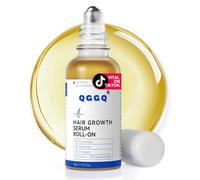 QGGQ Roll-On Hair Growth Serum 30 ml | Patented Formula With 3% Rosemary, 3% Redensyl, 2% Anagain, Biotin & Niacinamide | Rinse Free, Fast Absorption | For Hair