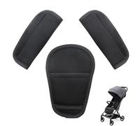 QGH 3Pcs Baby Seat Belt Pads for Kids- Universal Car Seat Strap Covers & Crotch Pad - Soft Shoulder Cushions for Stroller, Pushchair & Infant Carrier - Skin-Friendly for Newborns, Infants & Kids