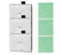 QGH CF1 Filter Service Pack 3 Month - Compatible with Interpet Internal CF1 Cartridge Filter - Aquarium Fish Tank Filter Cartridges Kit with Algaway Pads (3 Filter Cartridges & 3 Pads)