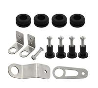 QGHAUC Bolt-on Radiator Bracket Kit Compatible with Honda Civic EG/EK Integra K-Series K20 K24 1992-2001