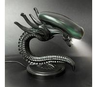 QGHZA 7" Alien Lamp, Handmade Resin Space Monster Night Light with USB Charging, Sci-fi Table Lamp Movie Theme Home Decoration, Gift for Halloween(B)