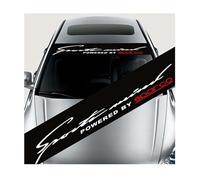 QGJMCAMYP for Tesla Model Y 2021-2024 Car Windshield Sticker, Premium Waterproof Car Windscreen Sunstrip Banner, Anti-UV Scratch Resistant Decal,B