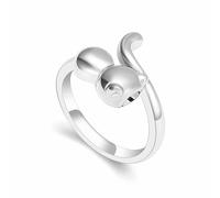 QGJNSGC Cat Cremation Ring Jewelry for Pet Ashes Urn Ring for Ashes Pets Love Cat for Keepsake Memorial Locket Holder for Women