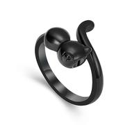 QGJNSGC Cat Cremation Ring Jewelry for Pet Ashes Urn Ring for Ashes Pets Love Cat for Keepsake Memorial Locket Holder for Women