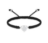 QGJNSGC Cremation Urn Bracelet for Ashes Heart Paw Print Bracelet Memorial Keepsake Jewelry Braided Wristband Bangle Pet Dog Cat Adjustable Bracelet for Women Gift for Pet Ashes