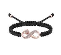 QGJNSGC Infinity Urn Bracelet for Ashes Cremation Jewelry Keepsake Adjustable Braided Rope Bangle Loved Ones Memorial Gift for Women Men (Rainbow)