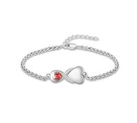 QGJNSGC Infinity Urn Bracelet for Women Men Heart Birthstone Cremation Jewelry for Ashes Link Bracelets Keepsake Memorial Urns Lockets for Human Ash Bangle Bracelet Jewellery