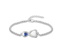 QGJNSGC Infinity Urn Bracelet for Women Men Heart Birthstone Cremation Jewelry for Ashes Link Bracelets Keepsake Memorial Urns Lockets for Human Ash Bangle Bracelet Jewellery