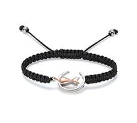 QGJNSGC Moon Urn Bracelet for Ashes Cat Cremation Jewelry Braided Rope Adjustable Keepsake Memorial Urn Jewelry Stainless Steel Ashes Braceletn for Women Men, 9.44, Stainless Steel, crystal