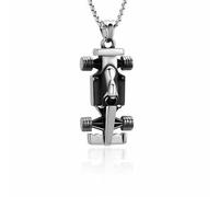 QGJNSGC Racing Car Urn Necklace for Ashes for Women Men Formula ONE Motor Racing Car Ash Pendant Car Cremation Jewelry Memorial Locket Pendant Keepsake Ashes Holder Gift, Stainless Steel, No Gemstone