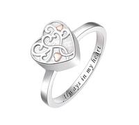 QGJNSGC Tree of Life Urn Ring for Ashes Celtic Knot Family Tree Memorial Keepsake Jewelry Always in My Heart Cremation Ring for Women Men